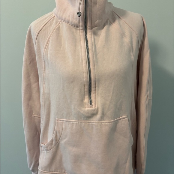 Light Pink Lululemon Quarter-Zip Sweatshirt - Picture 4 of 7